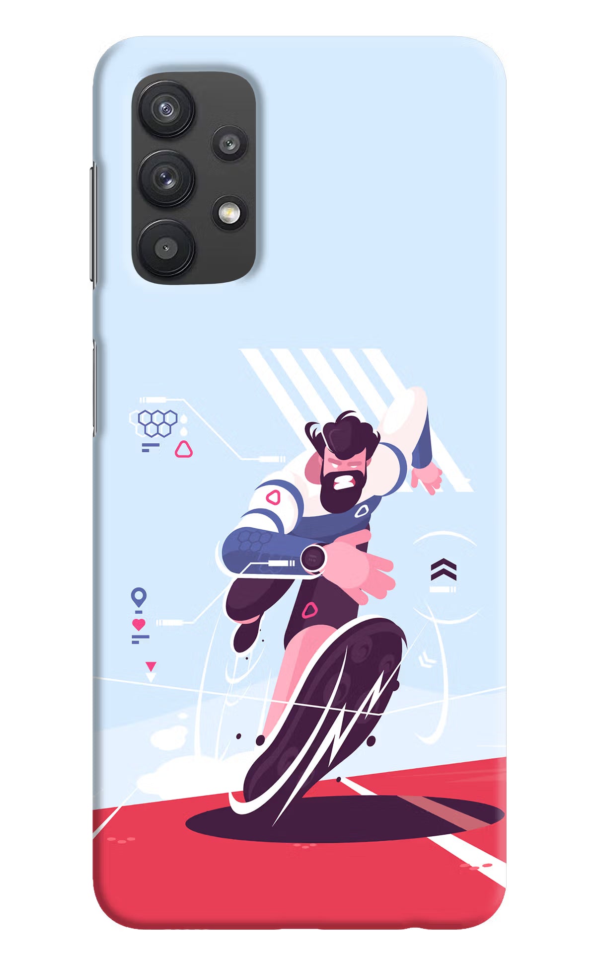 Run Pro Samsung M32 5G Hard Case Back Cover by Casekaro