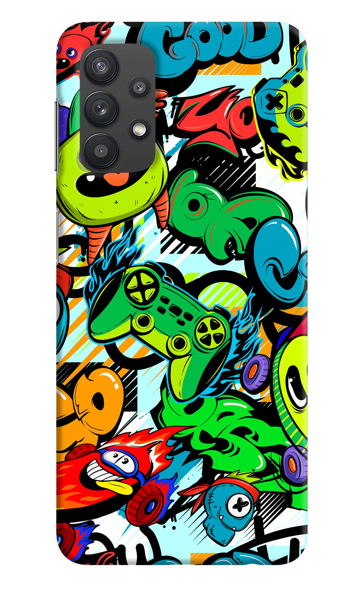 Game Doodle Samsung M32 5G Hard Case Back Cover by Casekaro