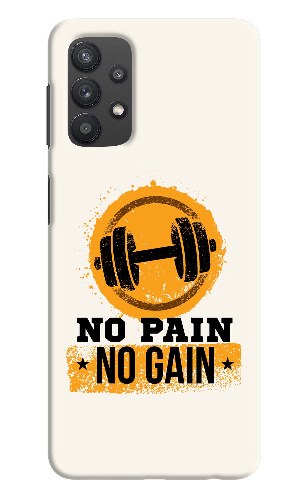 No Pain No Gain Samsung M32 5G Hard Case Back Cover by Casekaro