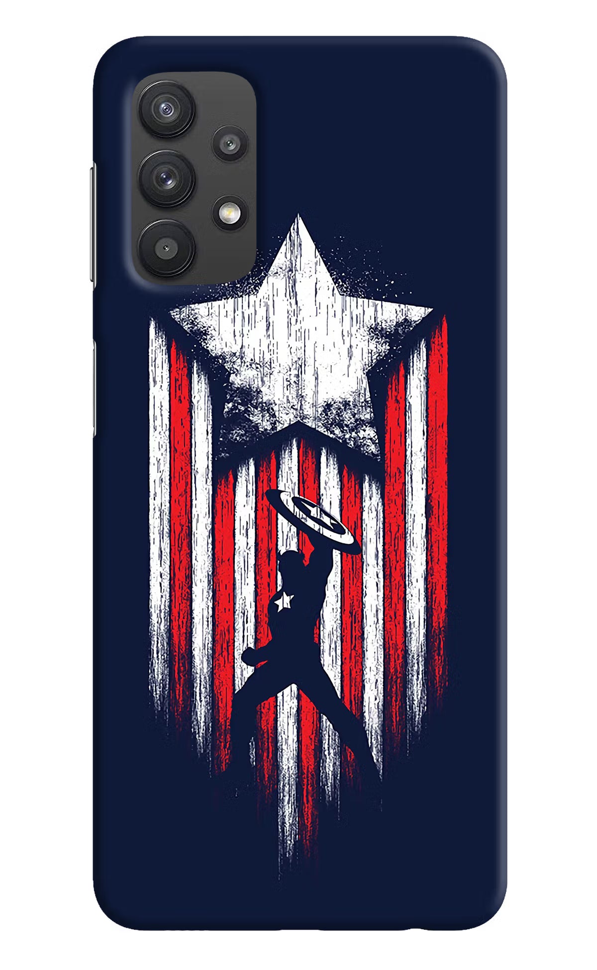 Captain America Marvel Art Samsung M32 5G Hard Case Back Cover by Casekaro