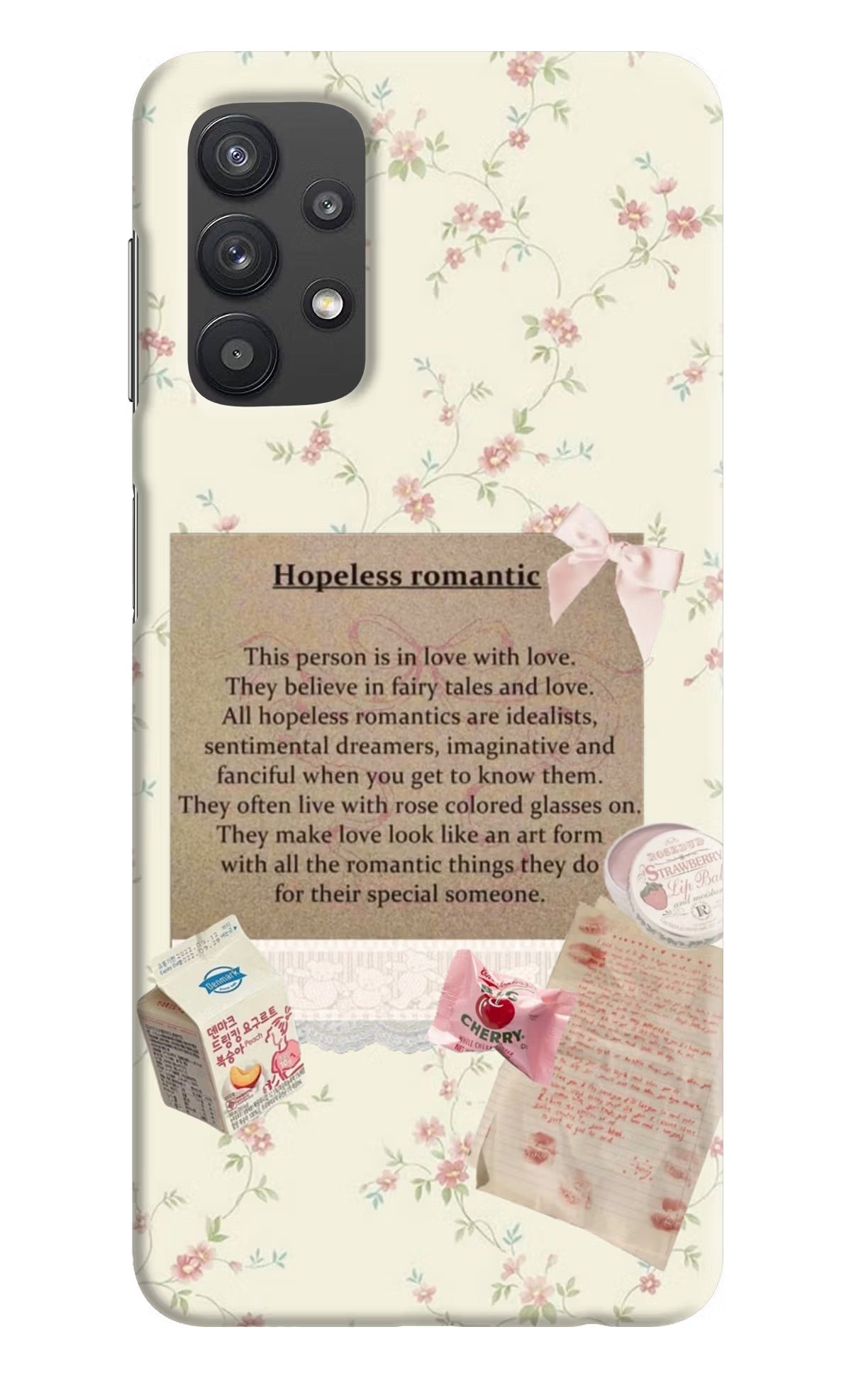 Hopeless Romantic Samsung M32 5G Hard Case Back Cover by Casekaro