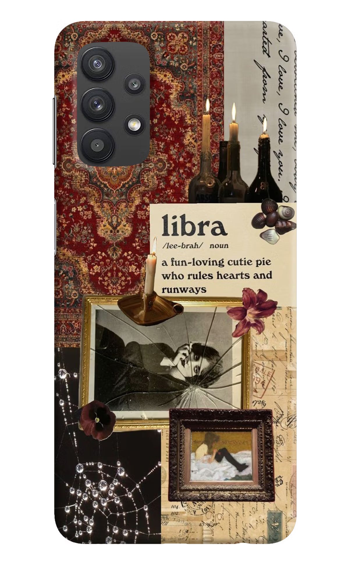 Libra Zodiac Samsung M32 5G Hard Case Back Cover by Casekaro