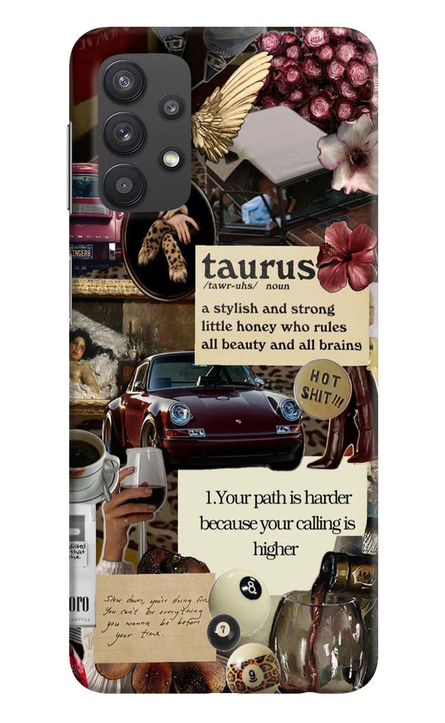 Taurus Zodiac Samsung M32 5G Hard Case Back Cover by Casekaro