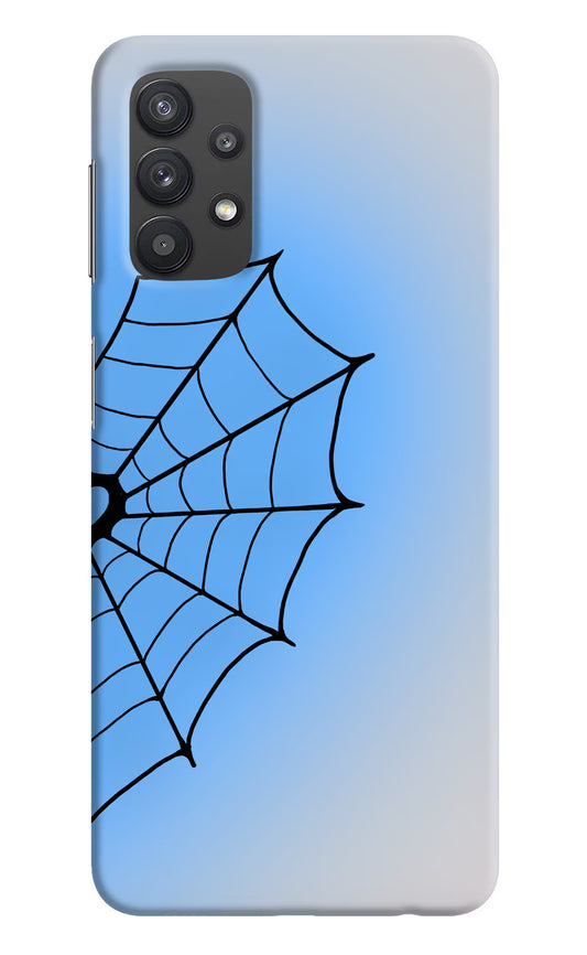 Blue Web Samsung M32 5G Hard Case Back Cover by Casekaro