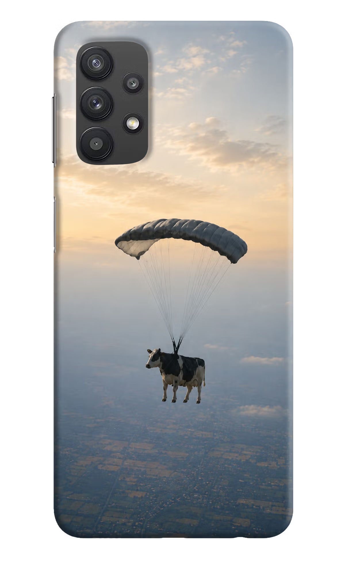 Skydiving Cow Samsung M32 5G Back Cover