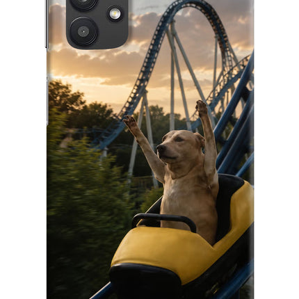 Rollercoaster Dog Samsung M32 5G Hard Case Back Cover by Casekaro