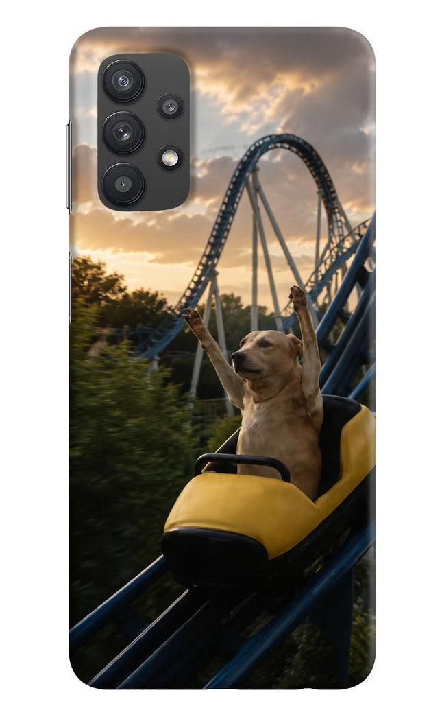 Rollercoaster Dog Samsung M32 5G Hard Case Back Cover by Casekaro