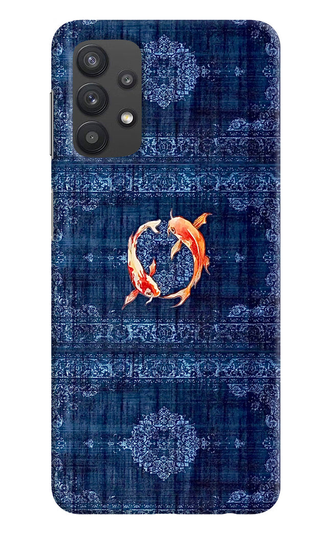 Koi Blue Samsung M32 5G Hard Case Back Cover by Casekaro