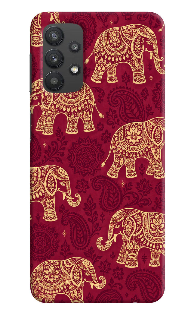 Maroon Elephant Samsung M32 5G Hard Case Back Cover by Casekaro