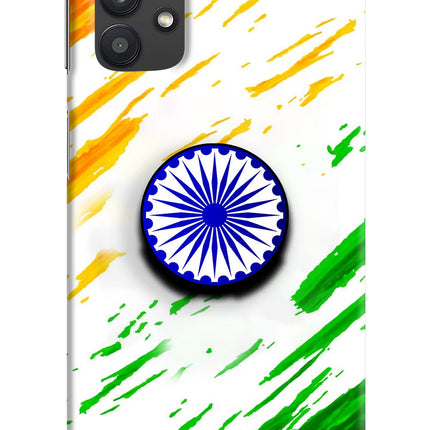 Indian Flag Ashoka Chakra Samsung M32 5G Pop Case by Casekaro
