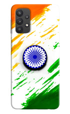 Indian Flag Ashoka Chakra Samsung M32 5G Pop Case by Casekaro