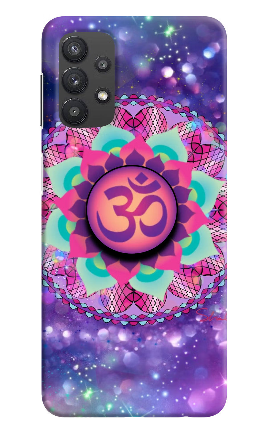 Om Purple Samsung M32 5G Pop Case, Hard case