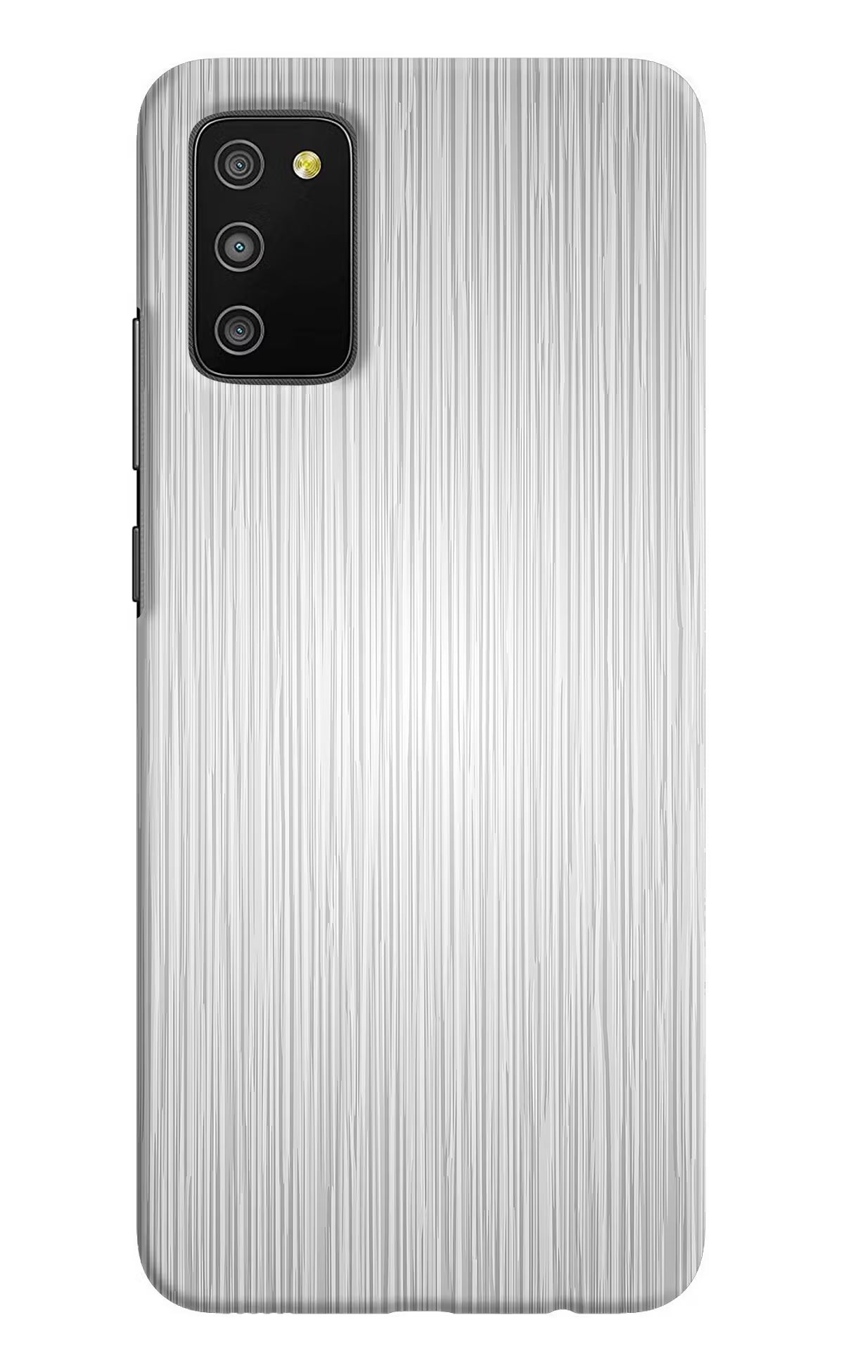 Wooden Grey Texture Samsung M02s Hard Case Back Cover by Casekaro