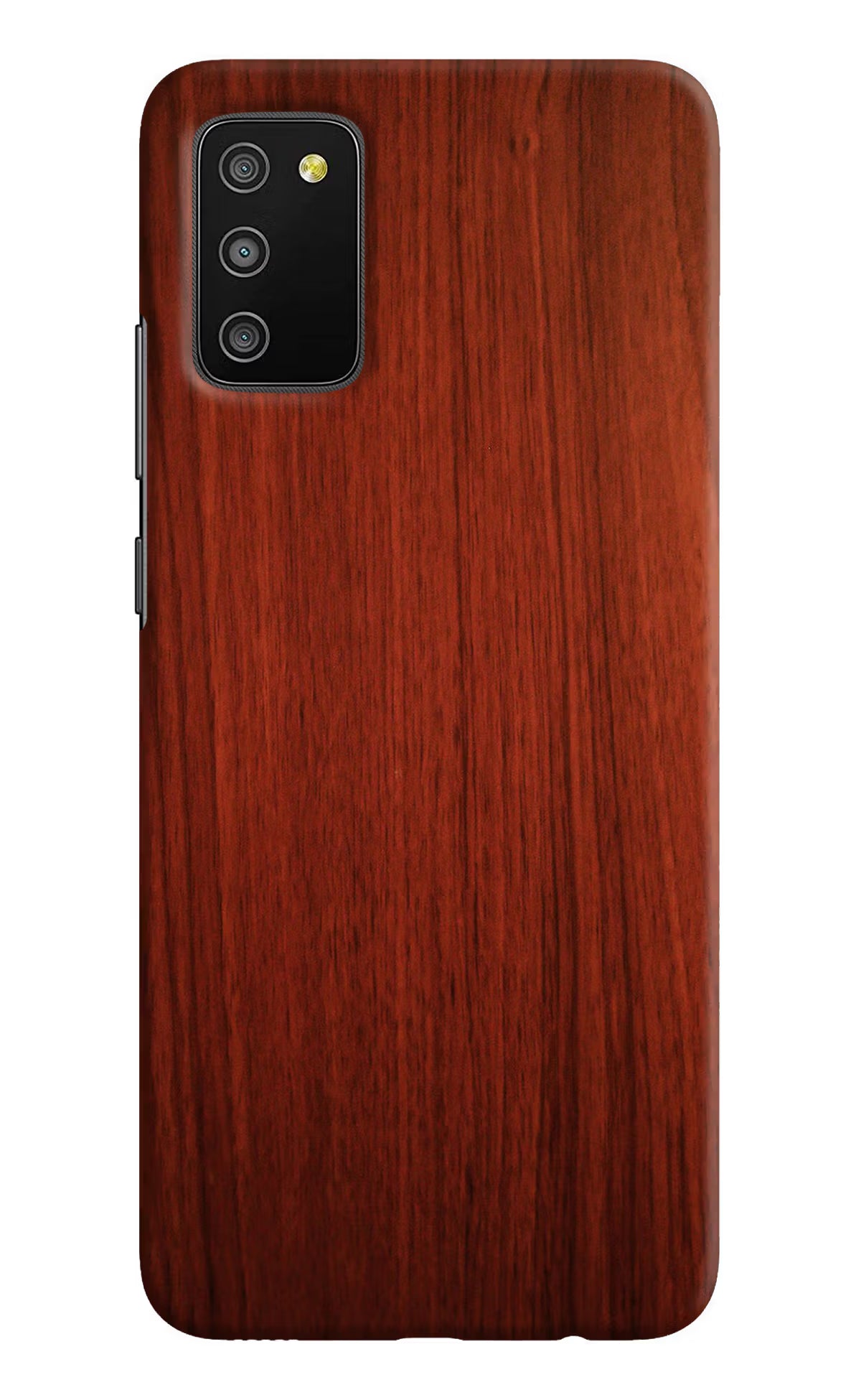 Wooden Plain Pattern Samsung M02s Hard Case Back Cover by Casekaro