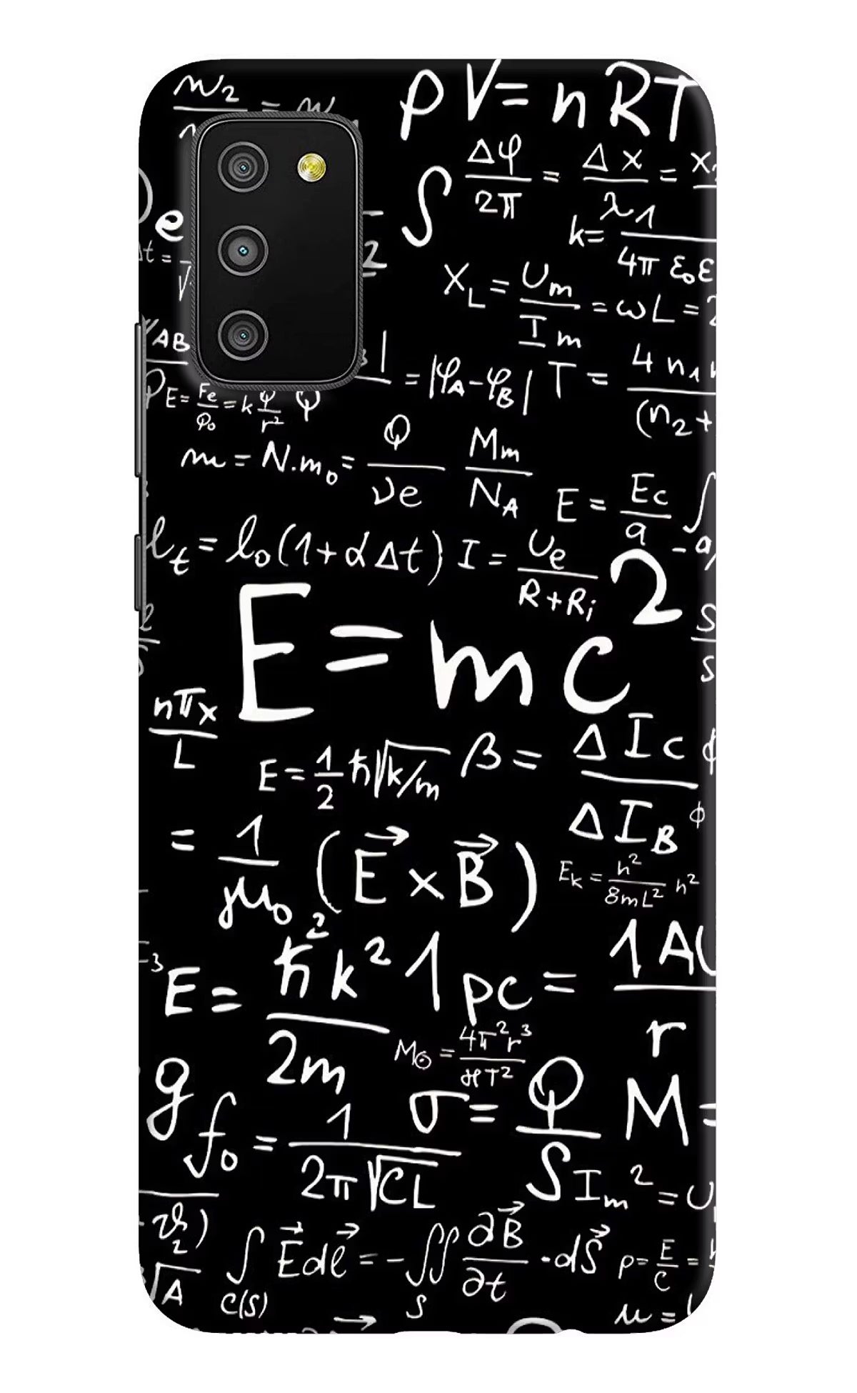 Physics Formula Samsung M02s Hard Case Back Cover by Casekaro