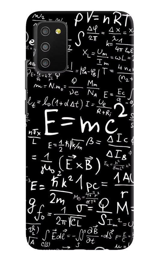 Physics Formula Samsung M02s Hard Case Back Cover by Casekaro