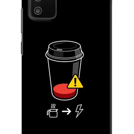 Coffee Samsung M02s Hard Case Back Cover by Casekaro