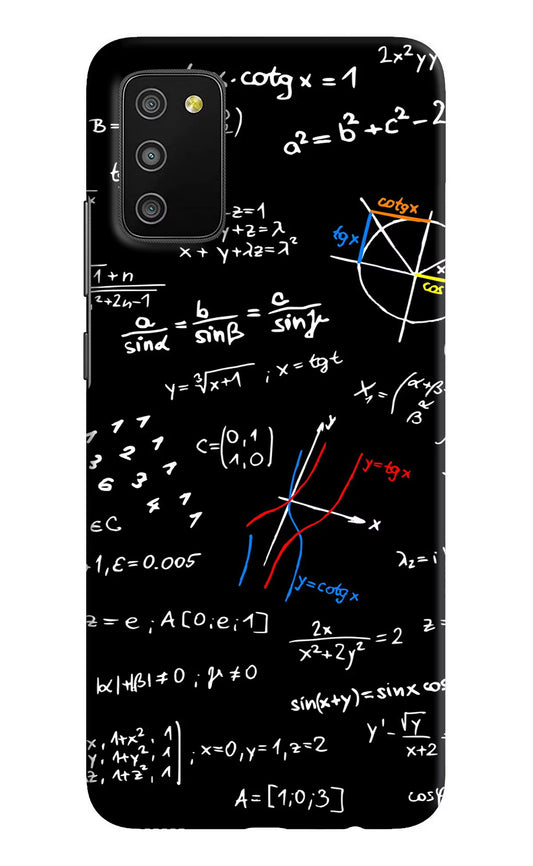 Mathematics Formula Samsung M02s Hard Case Back Cover by Casekaro
