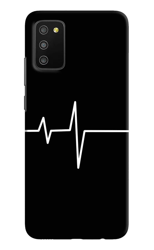 Heart Beats Samsung M02s Hard Case Back Cover by Casekaro