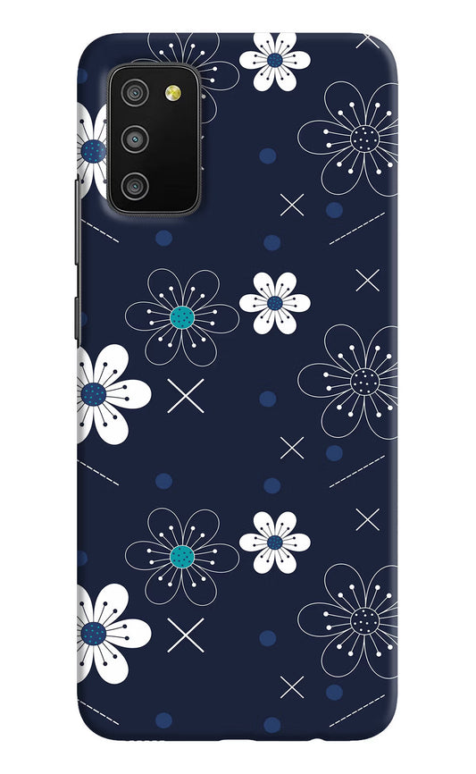 Flowers Samsung M02s Hard Case Back Cover by Casekaro