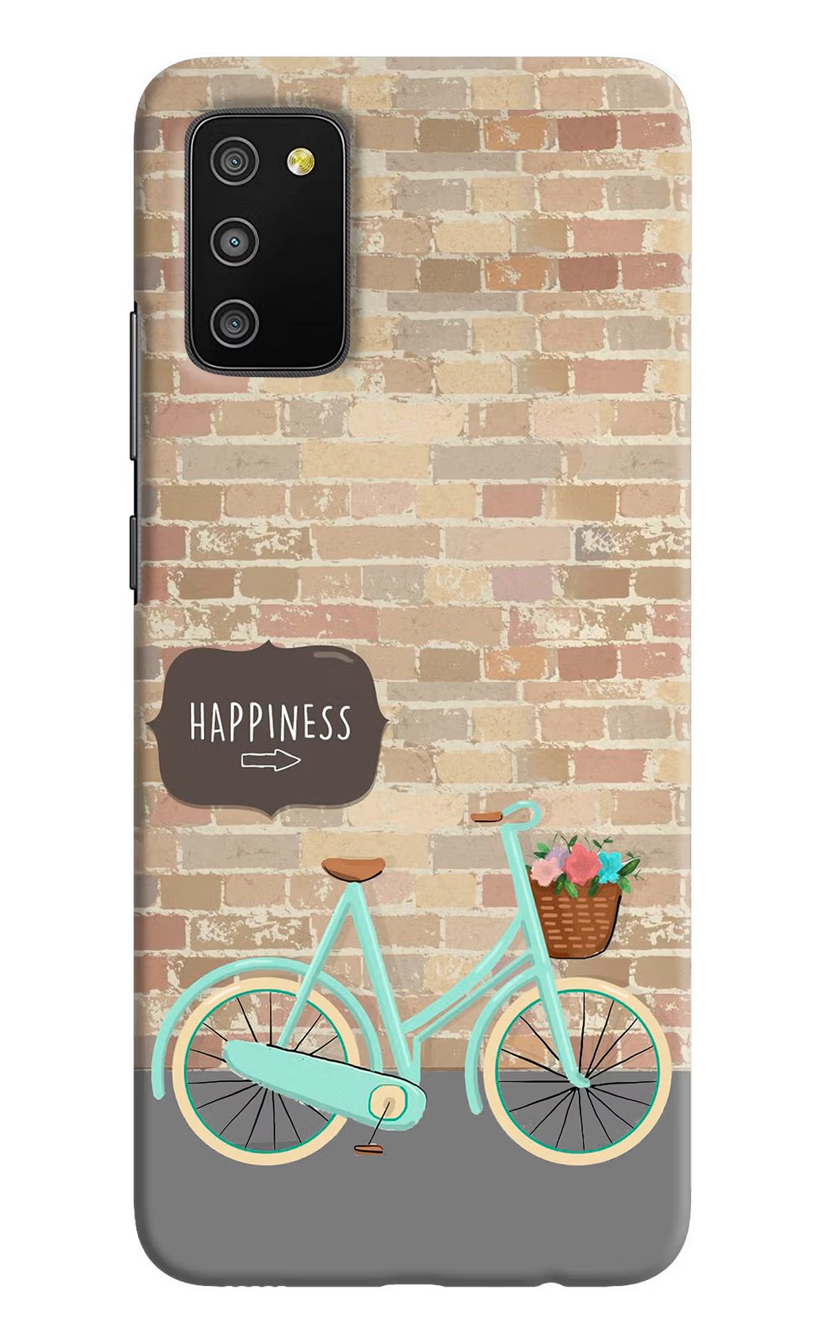 Happiness Artwork Samsung M02s Hard Case Back Cover by Casekaro