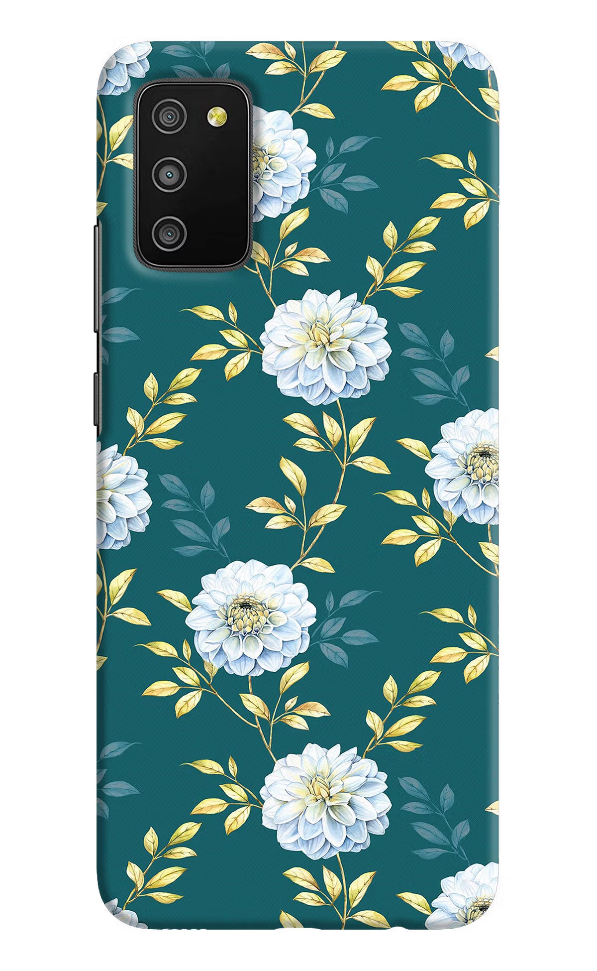 Flowers Samsung M02s Hard Case Back Cover by Casekaro