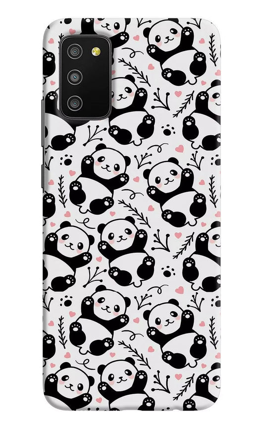 Cute Panda Samsung M02s Hard Case Back Cover by Casekaro