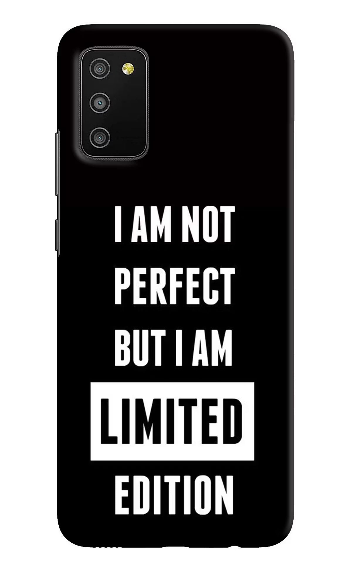 I Am Not Perfect But I Am Limited Edition Samsung M02s Hard Case Back Cover by Casekaro