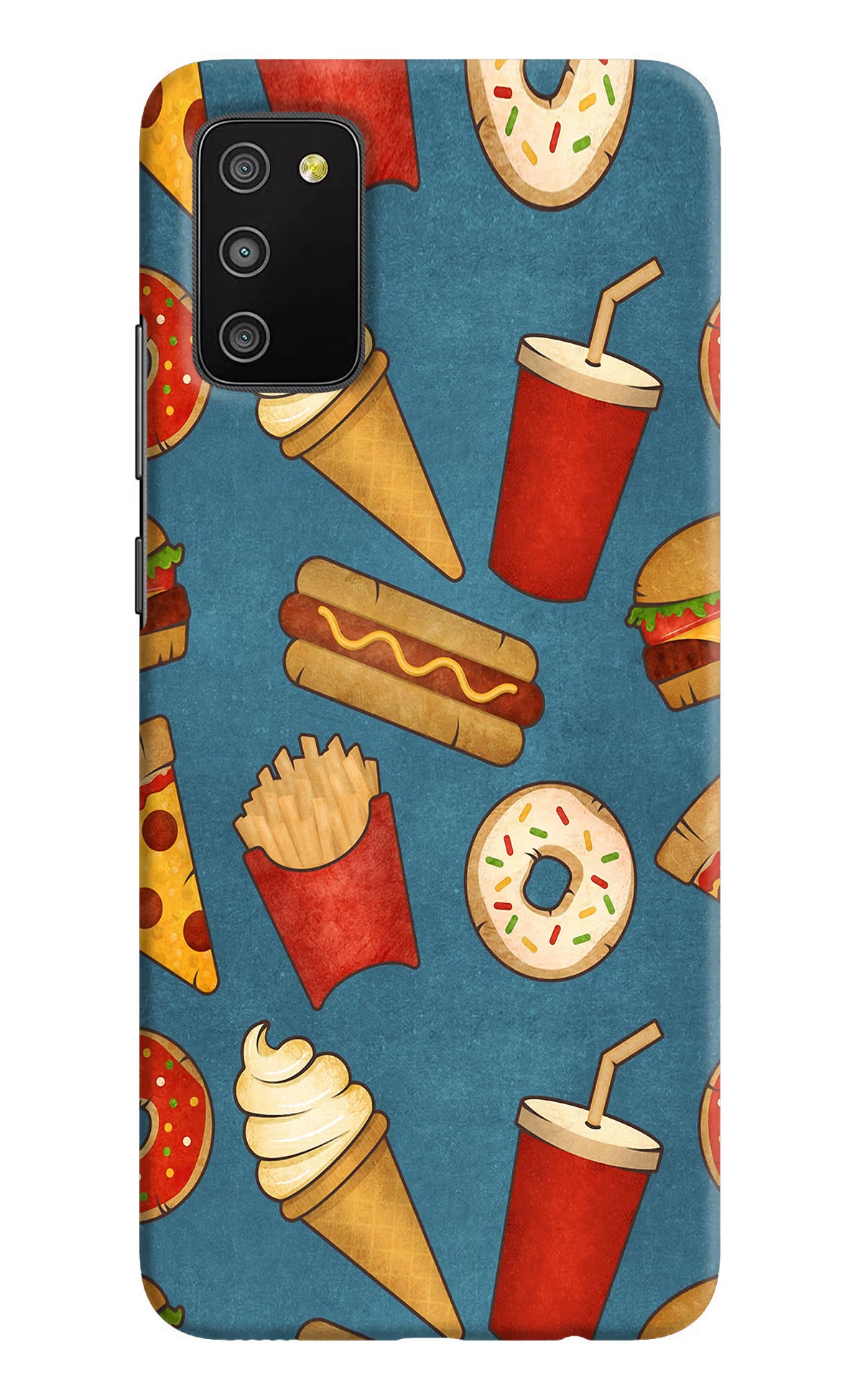 Foodie Samsung M02s Hard Case Back Cover by Casekaro