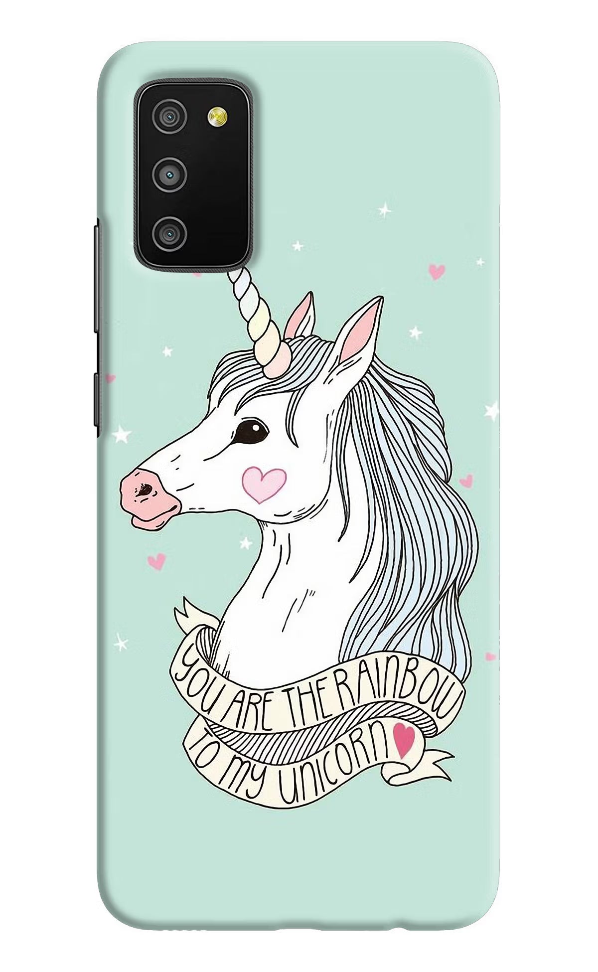 Unicorn Wallpaper Samsung M02s Hard Case Back Cover by Casekaro