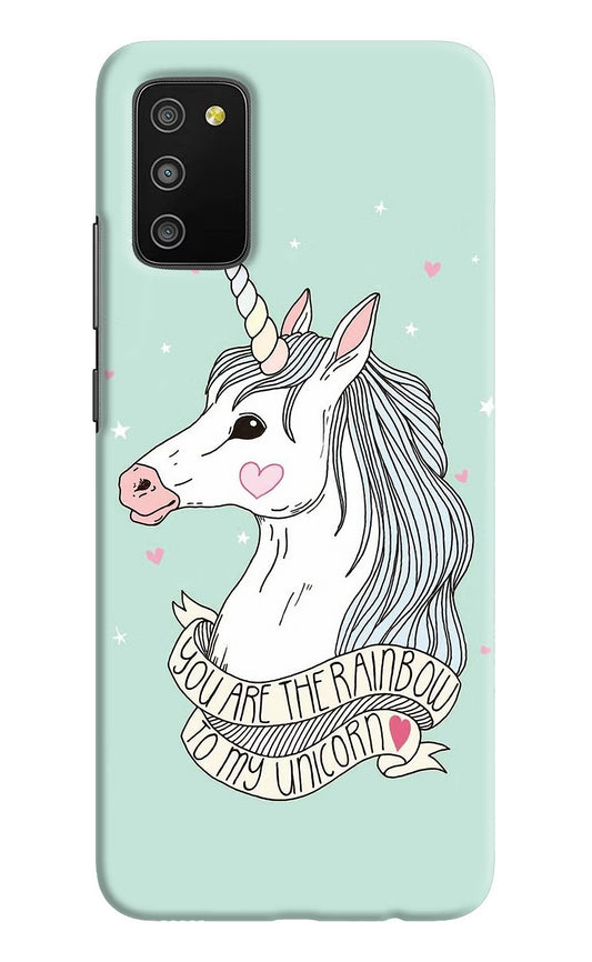 Unicorn Wallpaper Samsung M02s Hard Case Back Cover by Casekaro