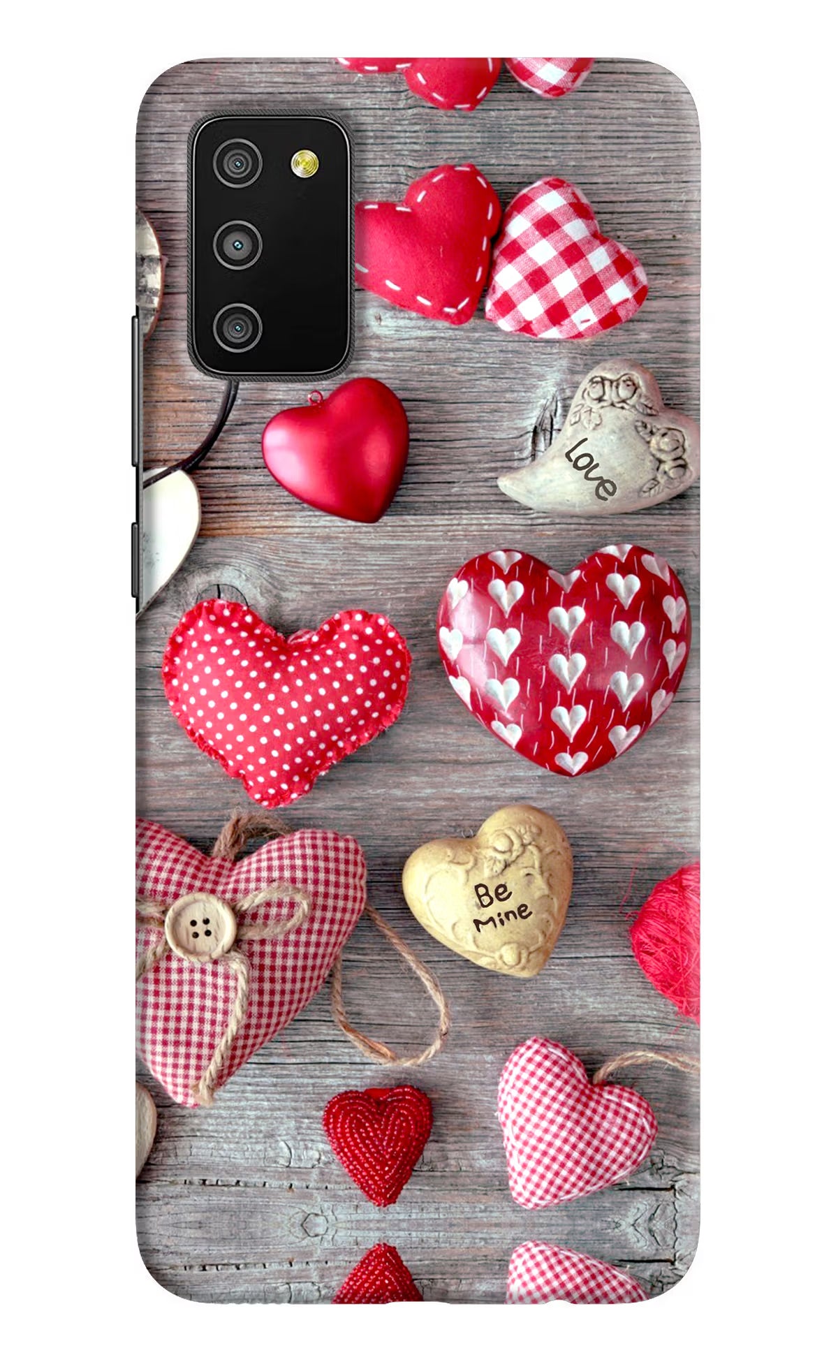Love Wallpaper Samsung M02s Hard Case Back Cover by Casekaro
