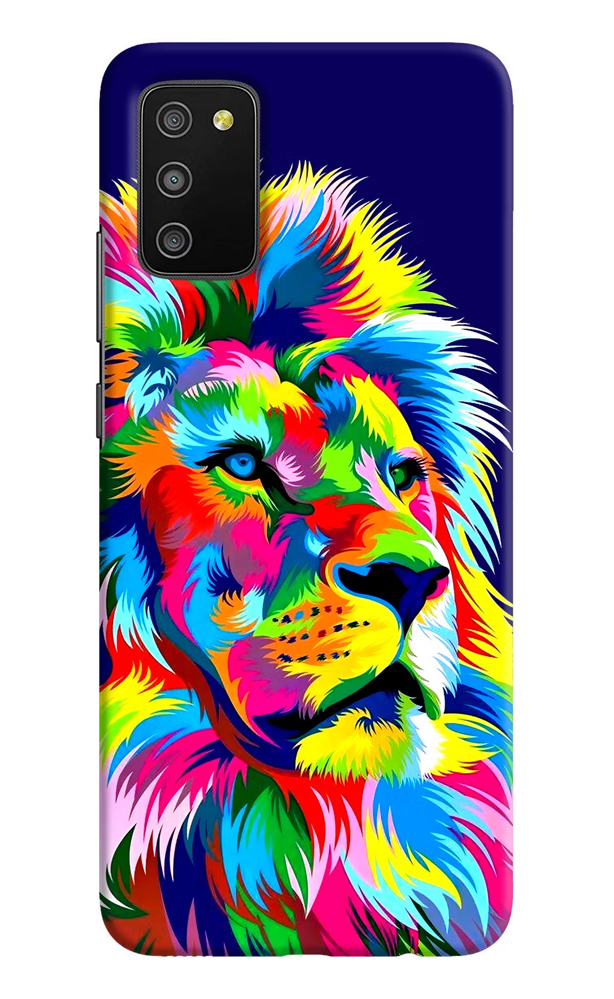 Vector Art Lion Samsung M02s Hard Case Back Cover by Casekaro