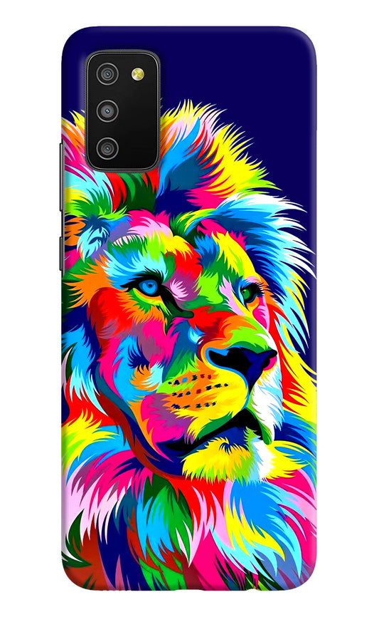 Vector Art Lion Samsung M02s Hard Case Back Cover by Casekaro