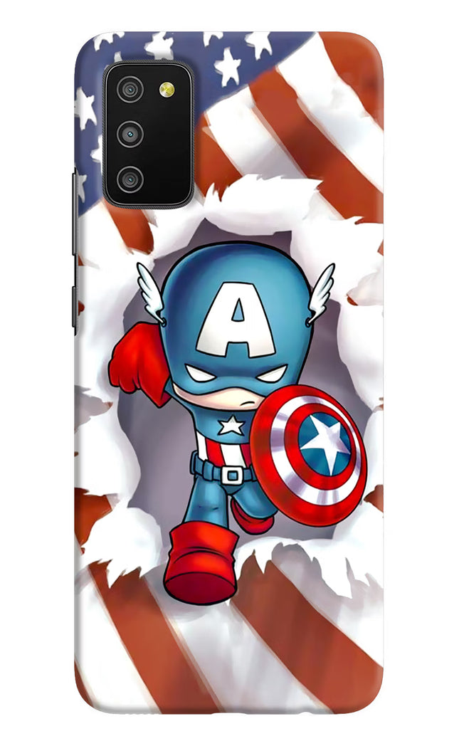Captain America Samsung M02s Hard Case Back Cover by Casekaro