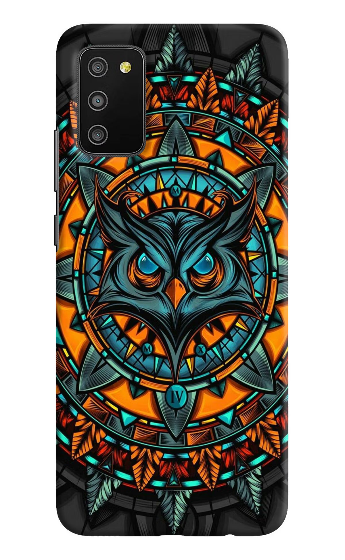 Angry Owl Art Samsung M02s Hard Case Back Cover by Casekaro