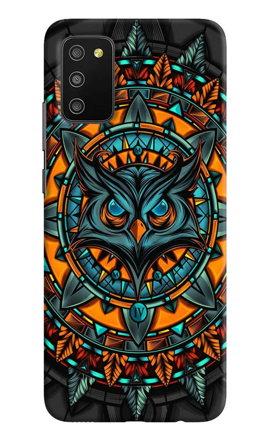 Angry Owl Art Samsung M02s Hard Case Back Cover by Casekaro