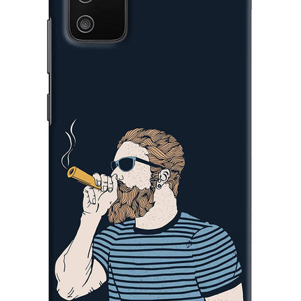Smoking Samsung M02s Hard Case Back Cover by Casekaro