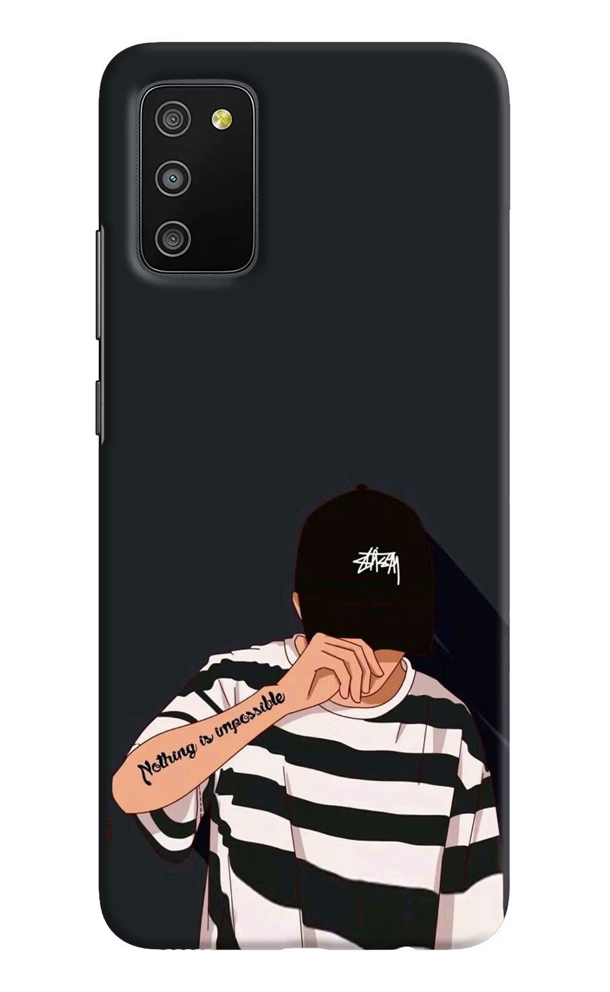 Aesthetic Boy Samsung M02s Hard Case Back Cover by Casekaro