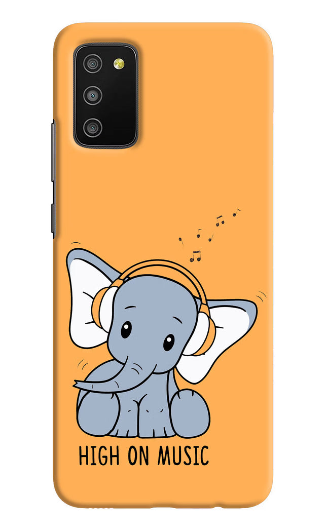 High On Music Samsung M02s Hard Case Back Cover by Casekaro