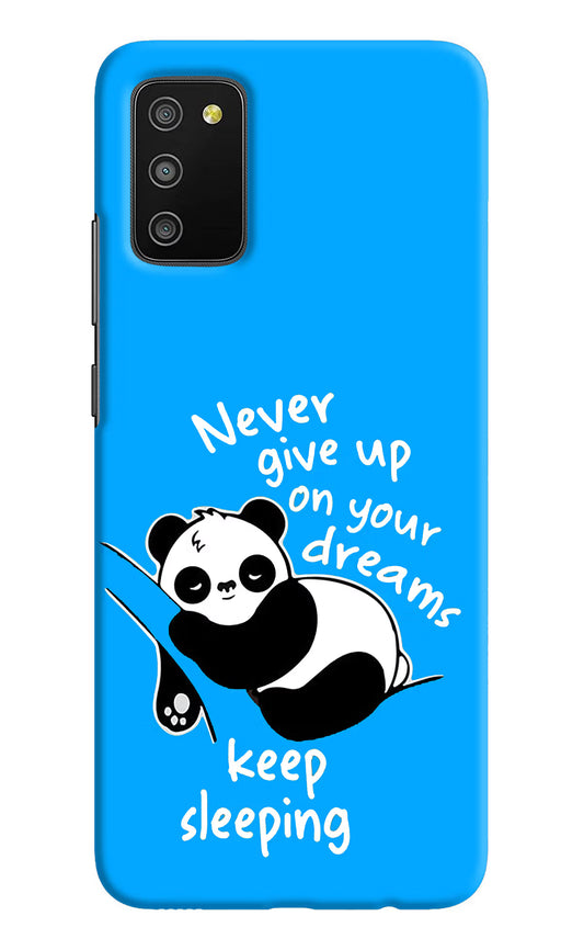 Keep Sleeping Samsung M02s Hard Case Back Cover by Casekaro