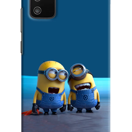 Minion Laughing Samsung M02s Hard Case Back Cover by Casekaro