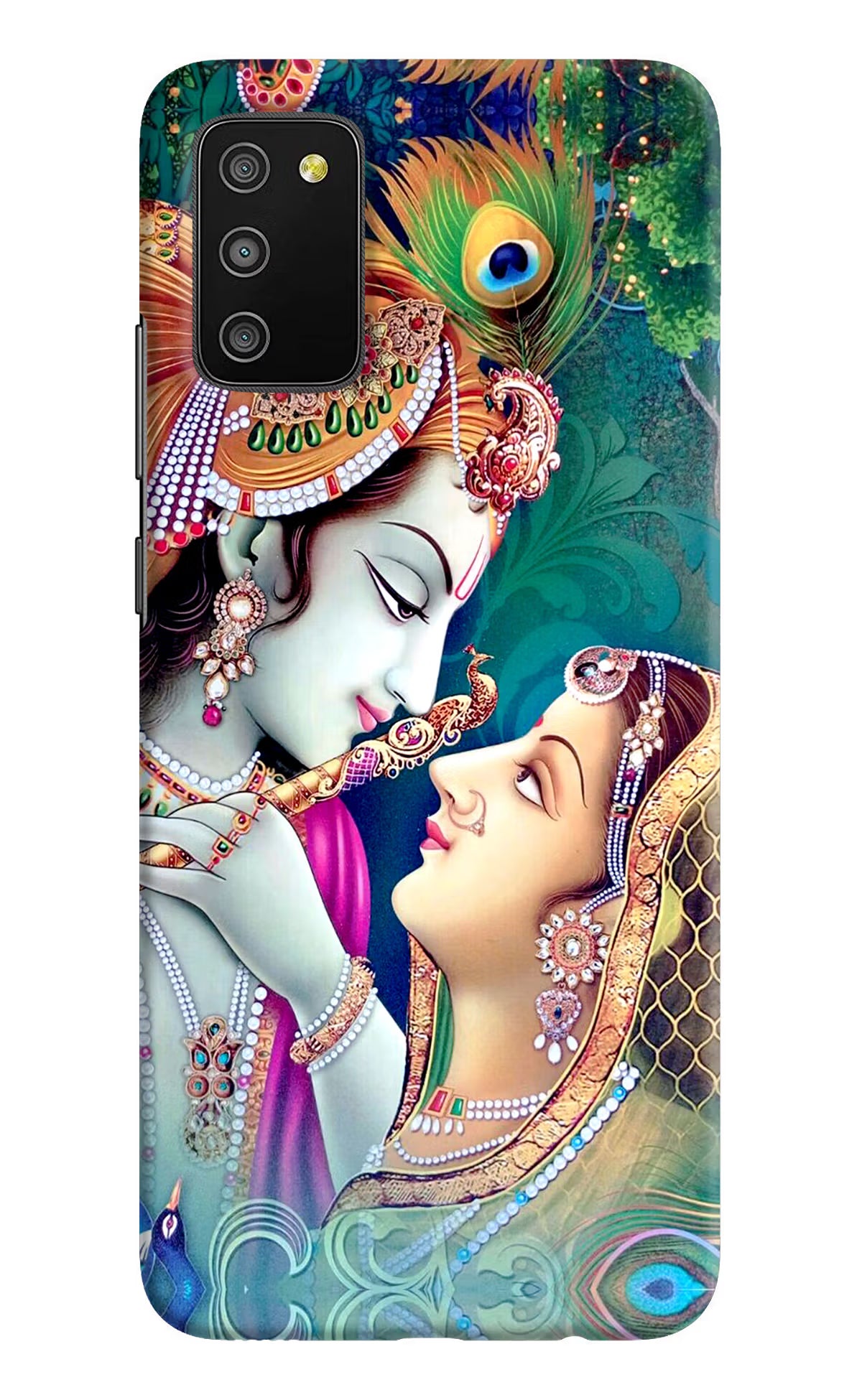Lord Radha Krishna Samsung M02s Hard Case Back Cover by Casekaro