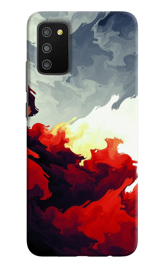 Fire Cloud Samsung M02s Hard Case Back Cover by Casekaro