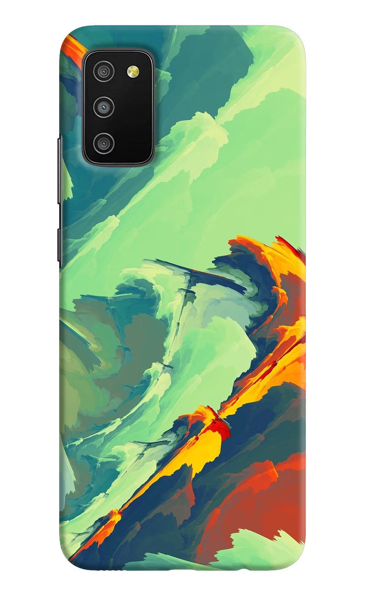 Paint Art Samsung M02s Hard Case Back Cover by Casekaro
