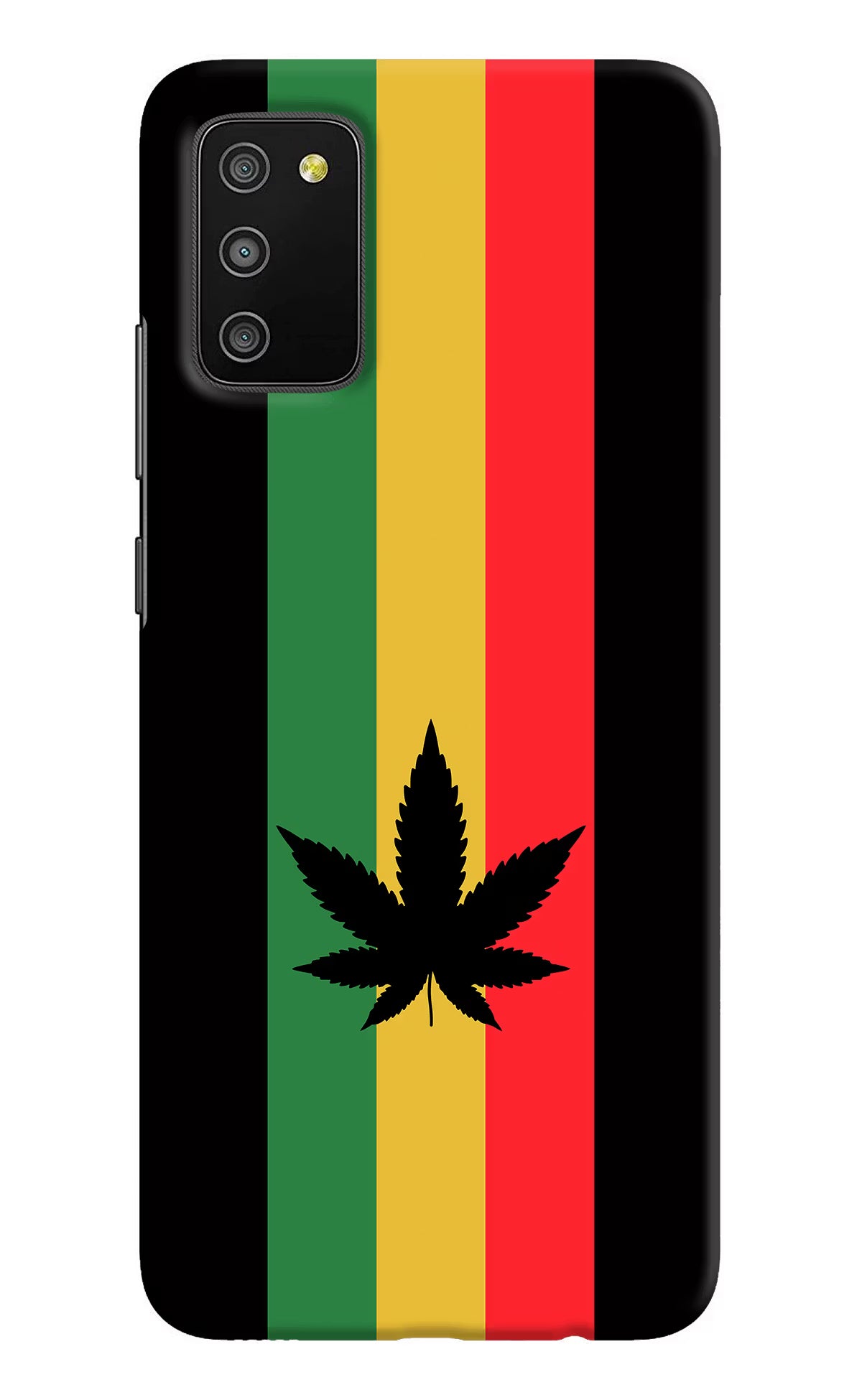 Weed Flag Samsung M02s Hard Case Back Cover by Casekaro