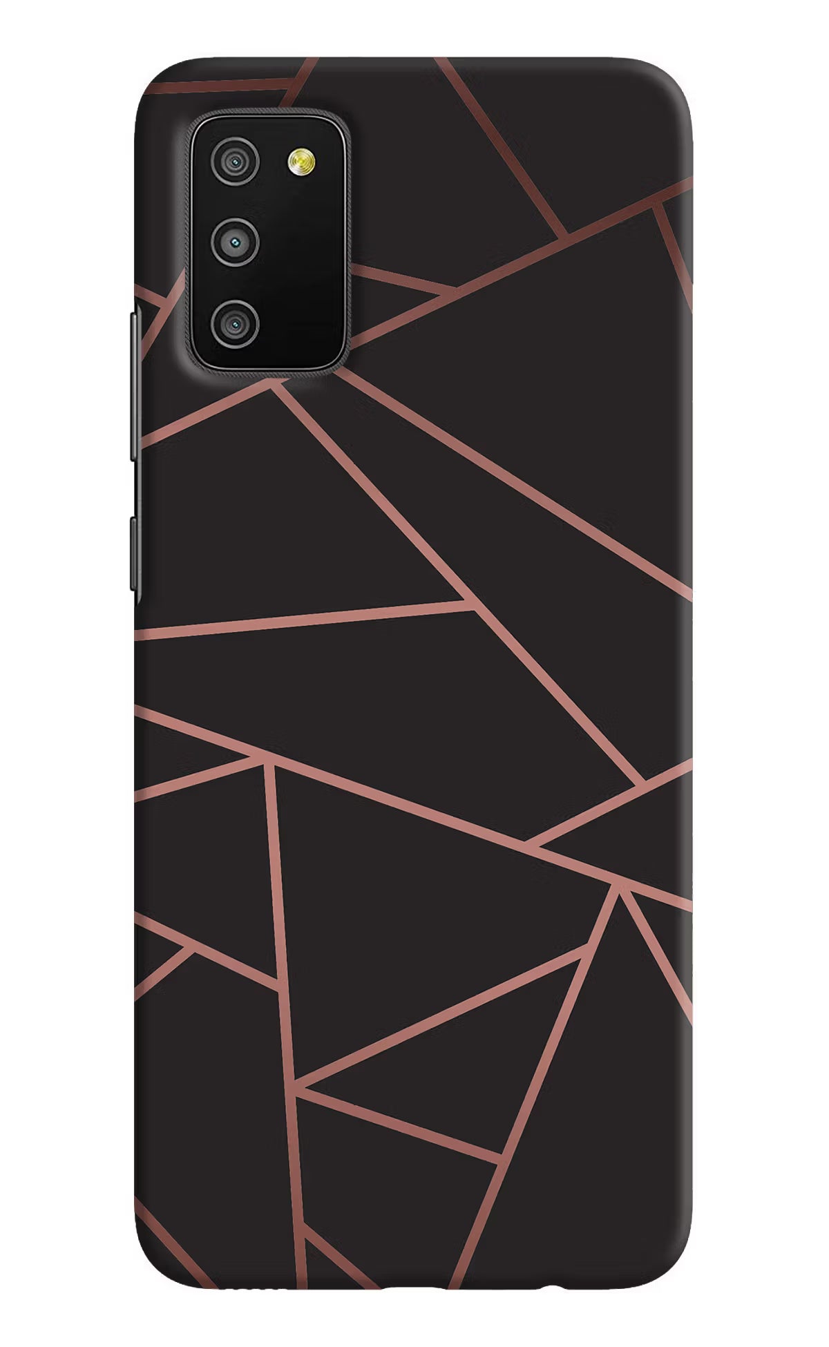 Geometric Pattern Samsung M02s Hard Case Back Cover by Casekaro