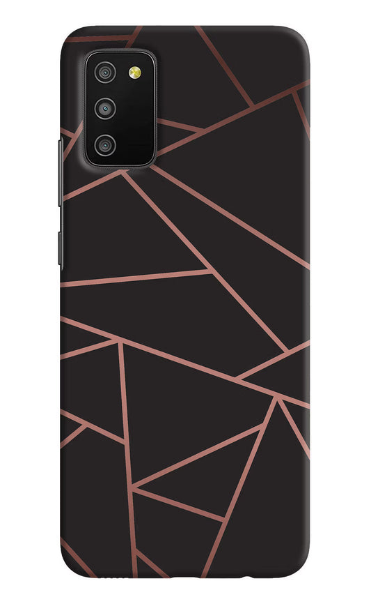 Geometric Pattern Samsung M02s Hard Case Back Cover by Casekaro