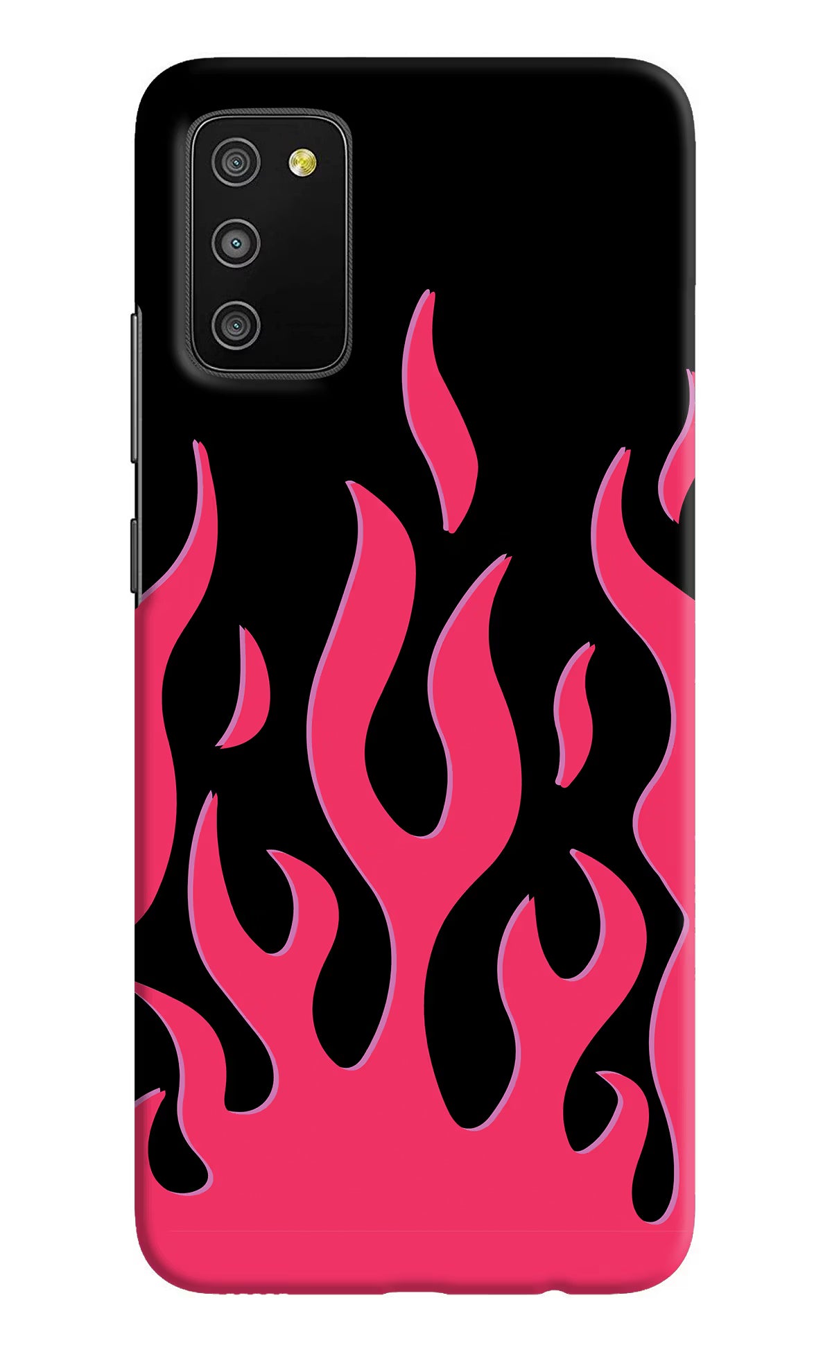 Fire Flames Samsung M02s Hard Case Back Cover by Casekaro