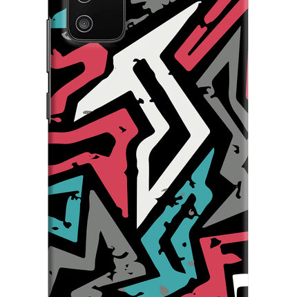 Geometric Graffiti Samsung M02s Hard Case Back Cover by Casekaro